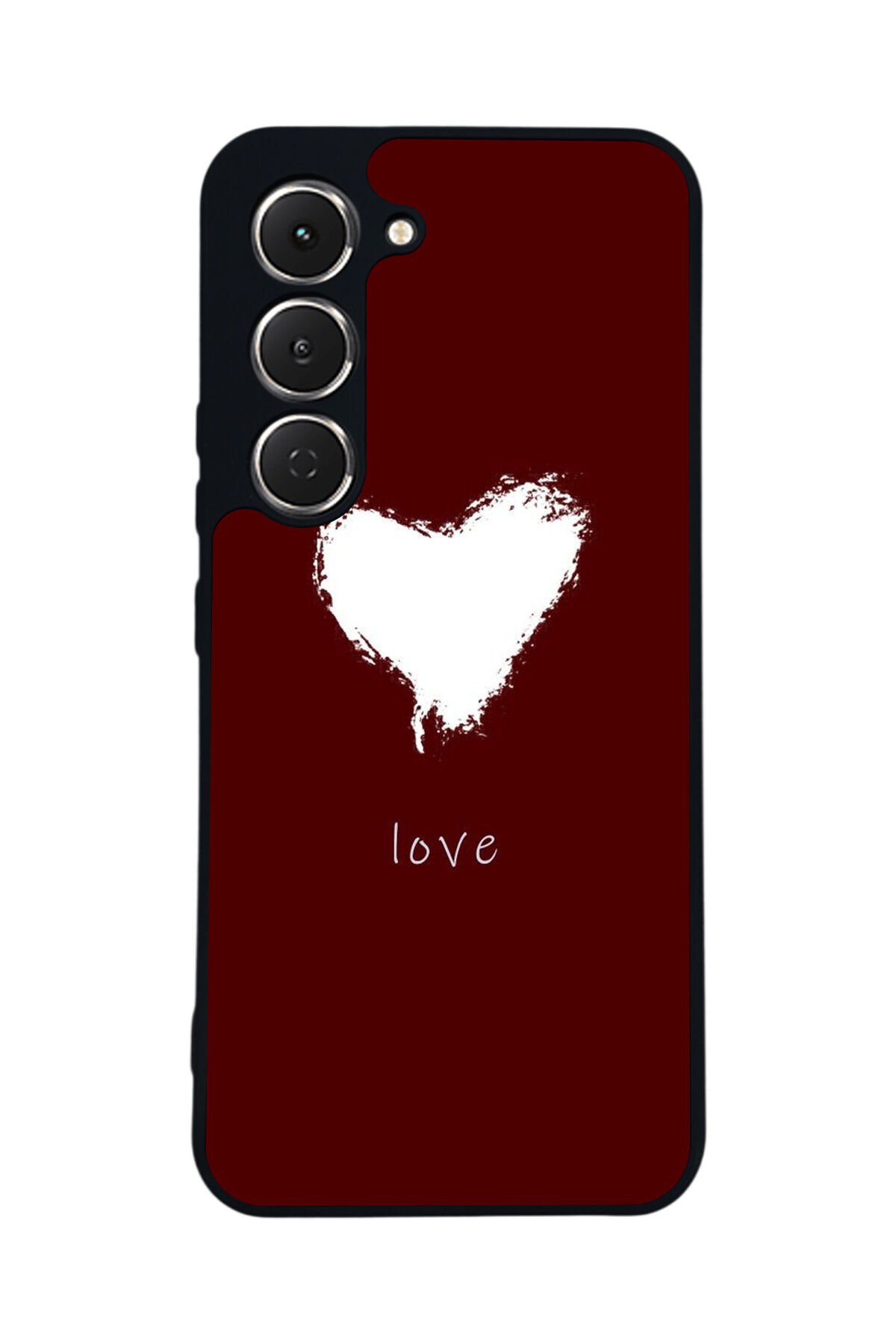 Tecno Spark 40 Pro Uyumlu Kalp Love Tasarımlı Glossy Premium Kılıf