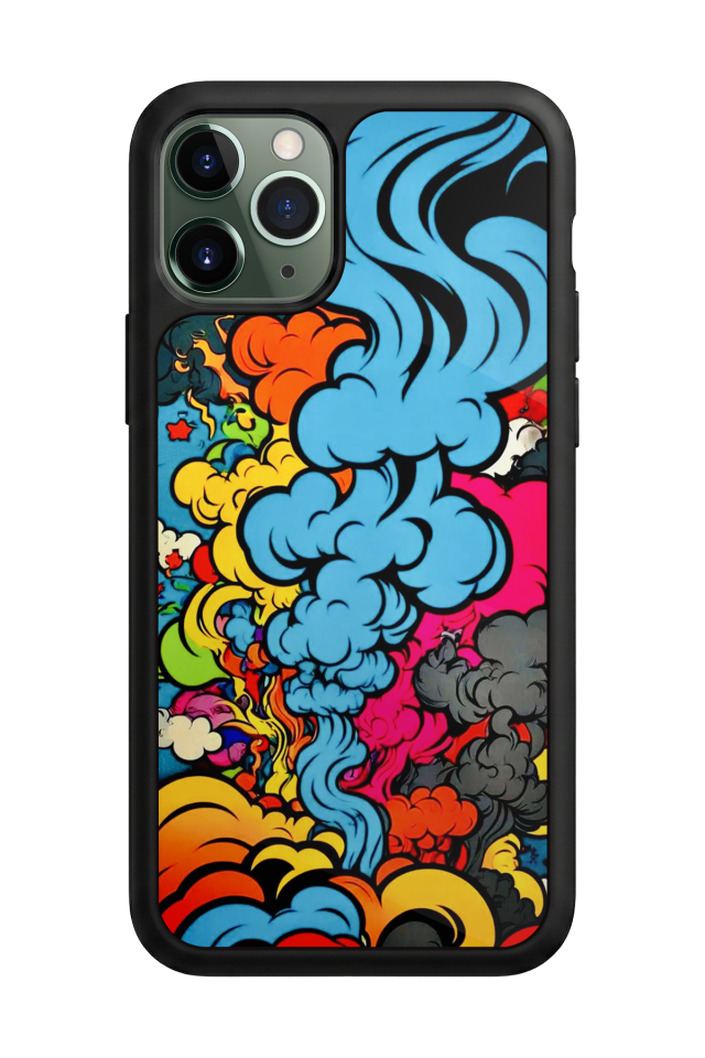 iPhone 11 Pro Max Uyumlu Abstract Tasarımlı Glossy Premium Kılıf