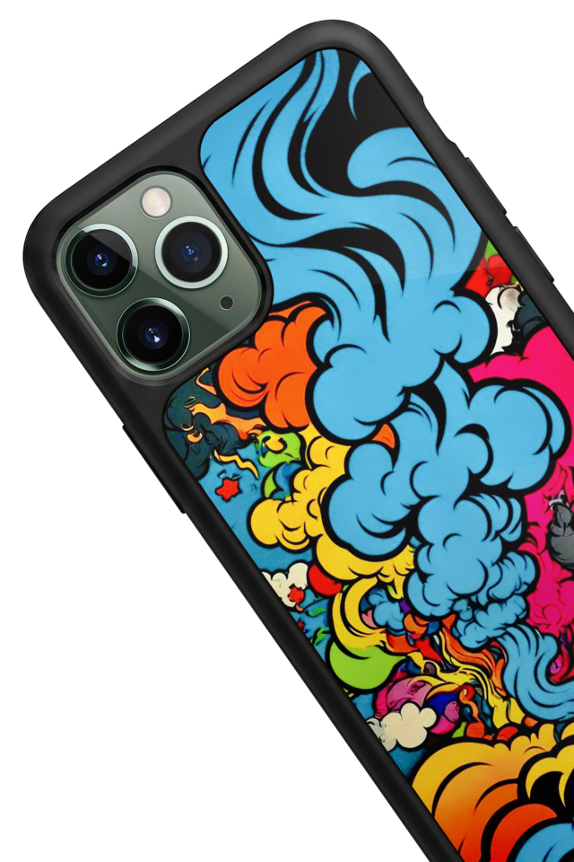 iPhone 11 Pro Max Uyumlu Abstract Tasarımlı Glossy Premium Kılıf
