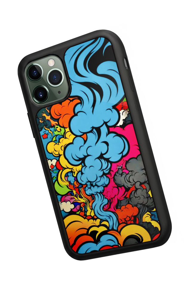 iPhone 11 Pro Max Uyumlu Abstract Tasarımlı Glossy Premium Kılıf