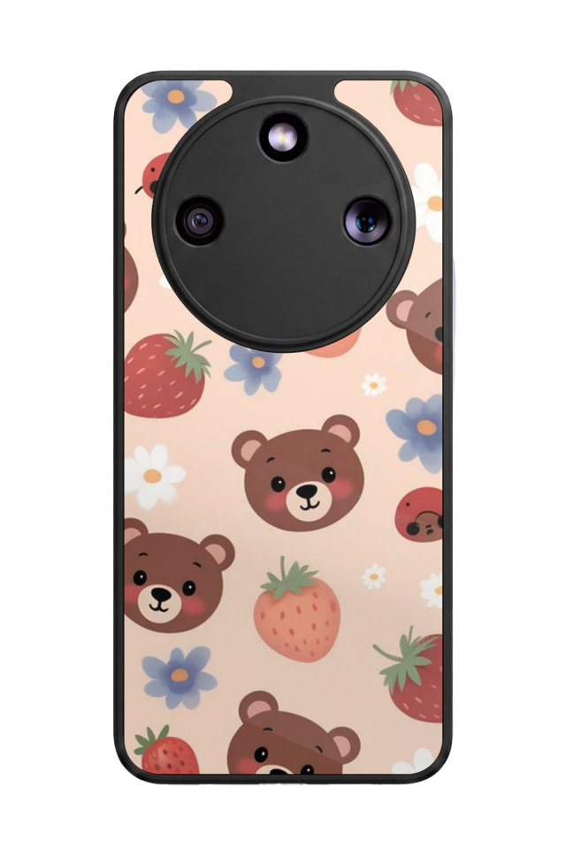 Honor Magic 8 Lite Uyumlu Ayı Tasarımlı Glossy Premium Kılıf