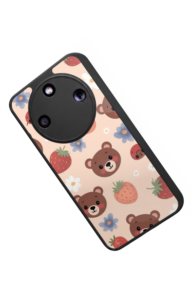 Honor Magic 8 Lite Uyumlu Ayı Tasarımlı Glossy Premium Kılıf