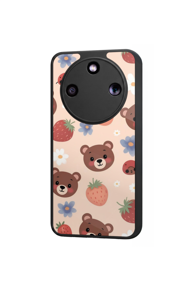 Honor Magic 8 Lite Uyumlu Ayı Tasarımlı Glossy Premium Kılıf