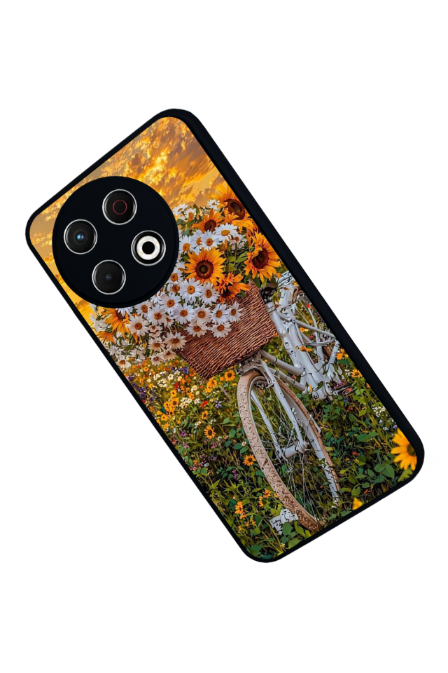 Tecno Spark 30 Pro Uyumlu Cicek Tasarımlı Glossy Premium Kılıf