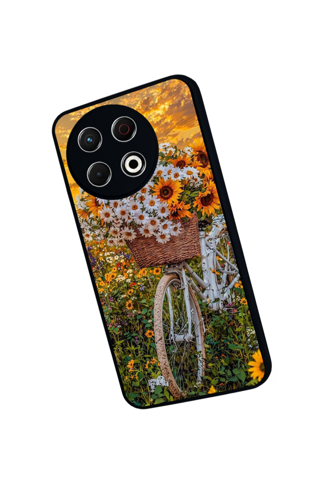 Tecno Spark 30 Pro Uyumlu Cicek Tasarımlı Glossy Premium Kılıf