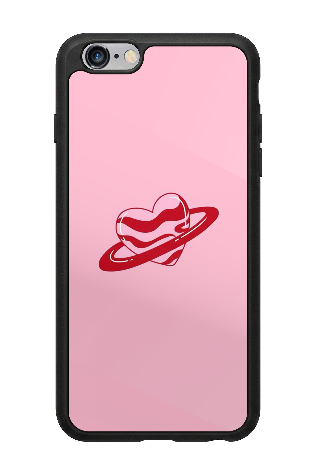 iPhone 6 Plus Uyumlu Kalp Love Tasarımlı Glossy Premium Kılıf