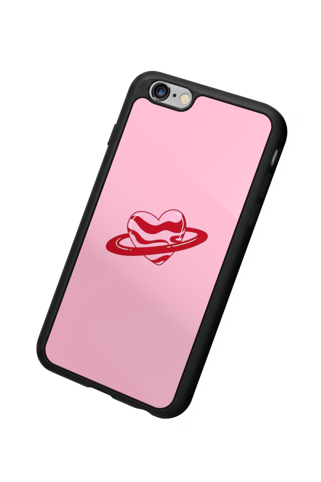iPhone 6 Plus Uyumlu Kalp Love Tasarımlı Glossy Premium Kılıf