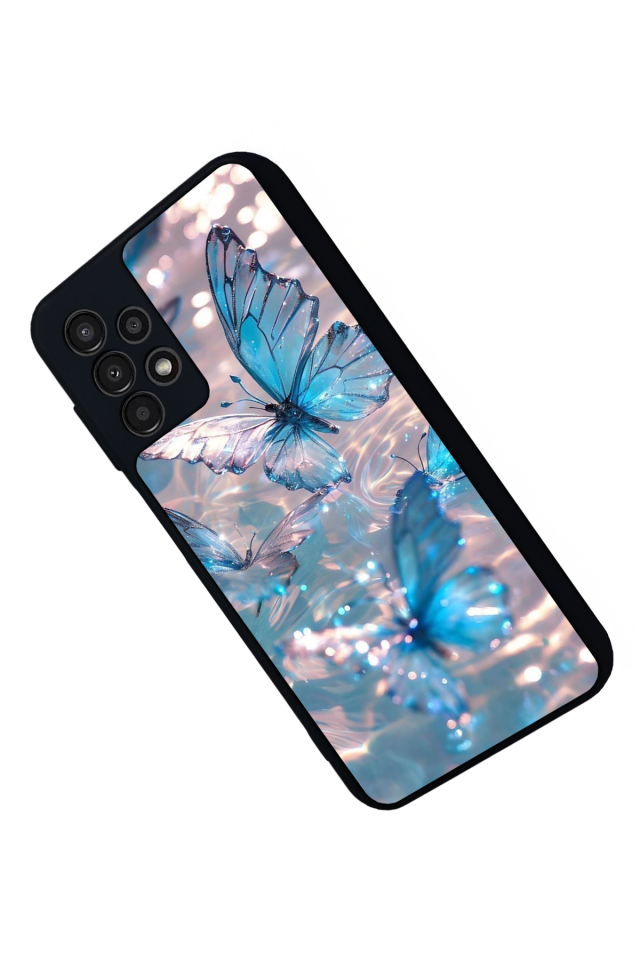 Samsung Galaxy A13 Uyumlu Kelebek Tasarımlı Glossy Premium Kılıf