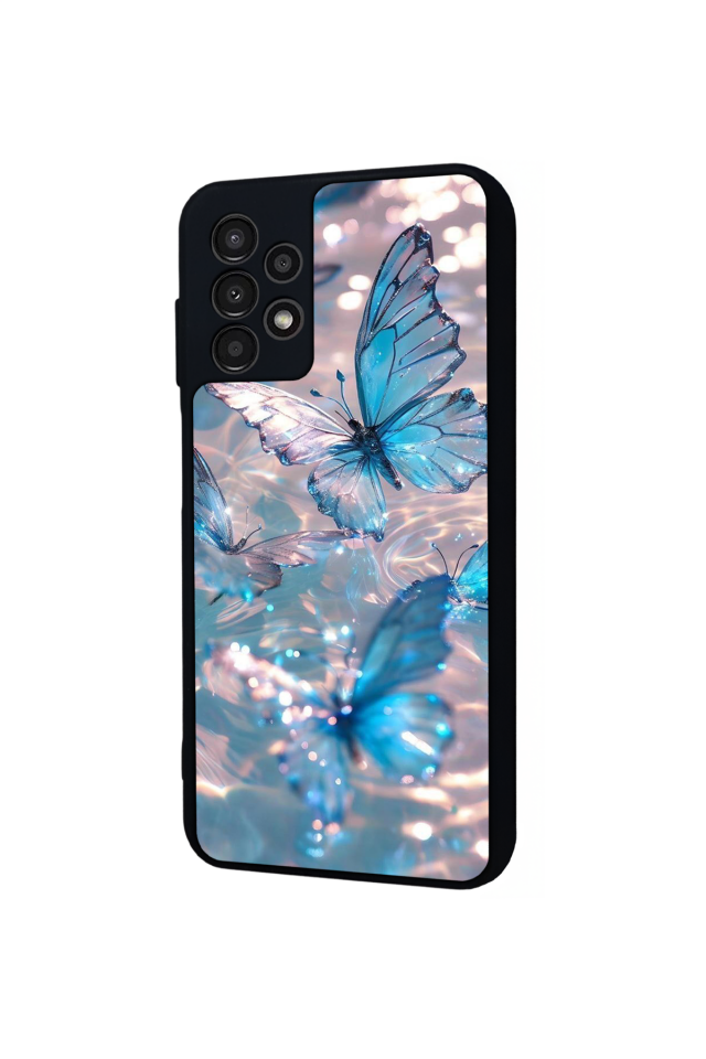 Samsung Galaxy A13 Uyumlu Kelebek Tasarımlı Glossy Premium Kılıf