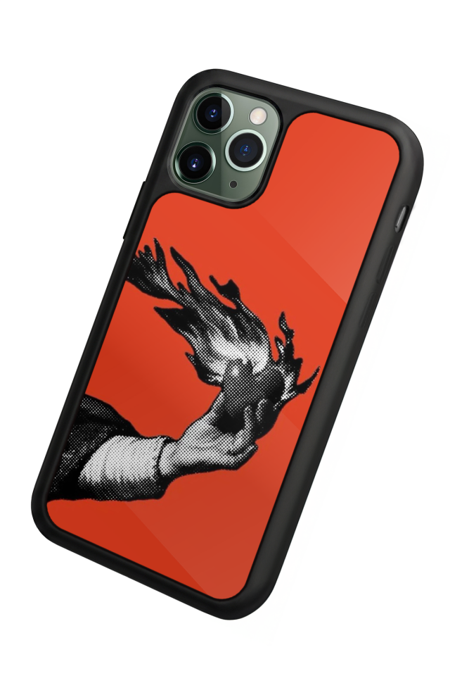 iPhone 11 Pro Uyumlu Kirmizi Tasarımlı Glossy Premium Kılıf
