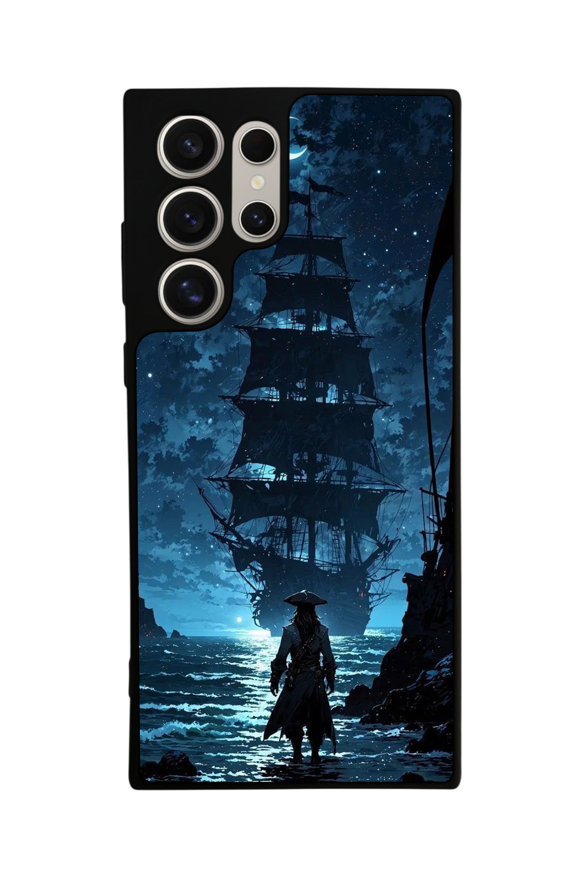 Samsung Galaxy S22 Ultra Uyumlu Korsan Tasarımlı Glossy Premium Kılıf