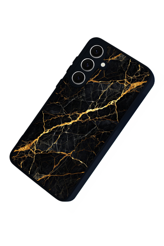 Samsung Galaxy S24 FE Uyumlu Mermer Marble Tasarımlı Glossy Premium Kılıf