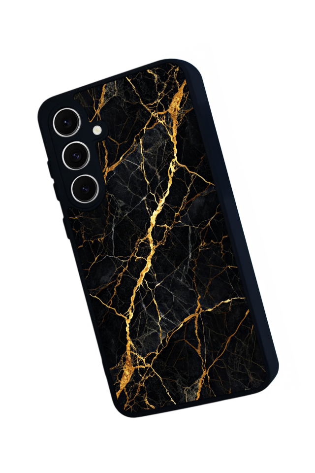 Samsung Galaxy S24 FE Uyumlu Mermer Marble Tasarımlı Glossy Premium Kılıf