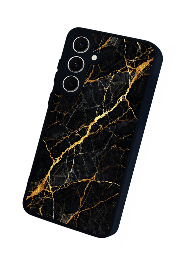 Samsung Galaxy S24 FE Uyumlu Mermer Marble Tasarımlı Glossy Premium Kılıf