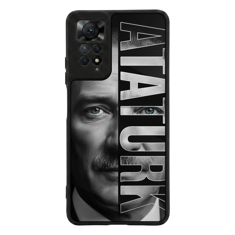 Xiaomi Redmi Note 12 Pro Uyumlu Mustafa Kemal Ataturk Tasarımlı Glossy Premium Kılıf