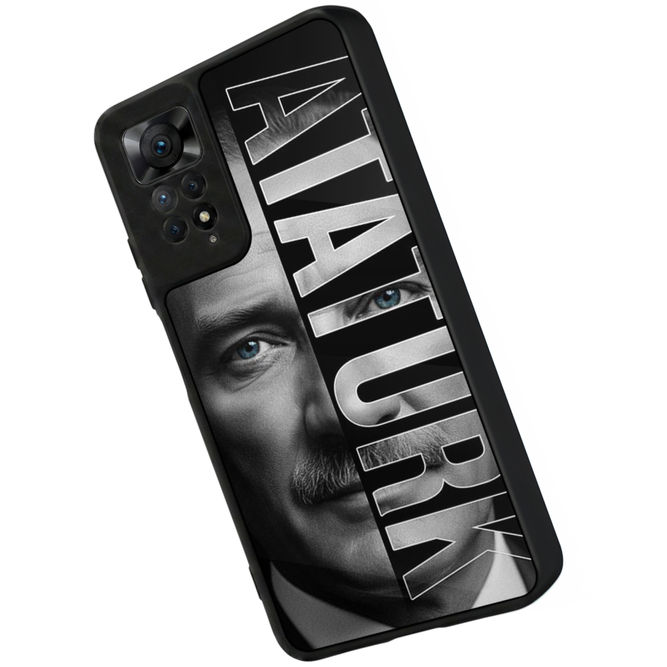 Xiaomi Redmi Note 12 Pro Uyumlu Mustafa Kemal Ataturk Tasarımlı Glossy Premium Kılıf