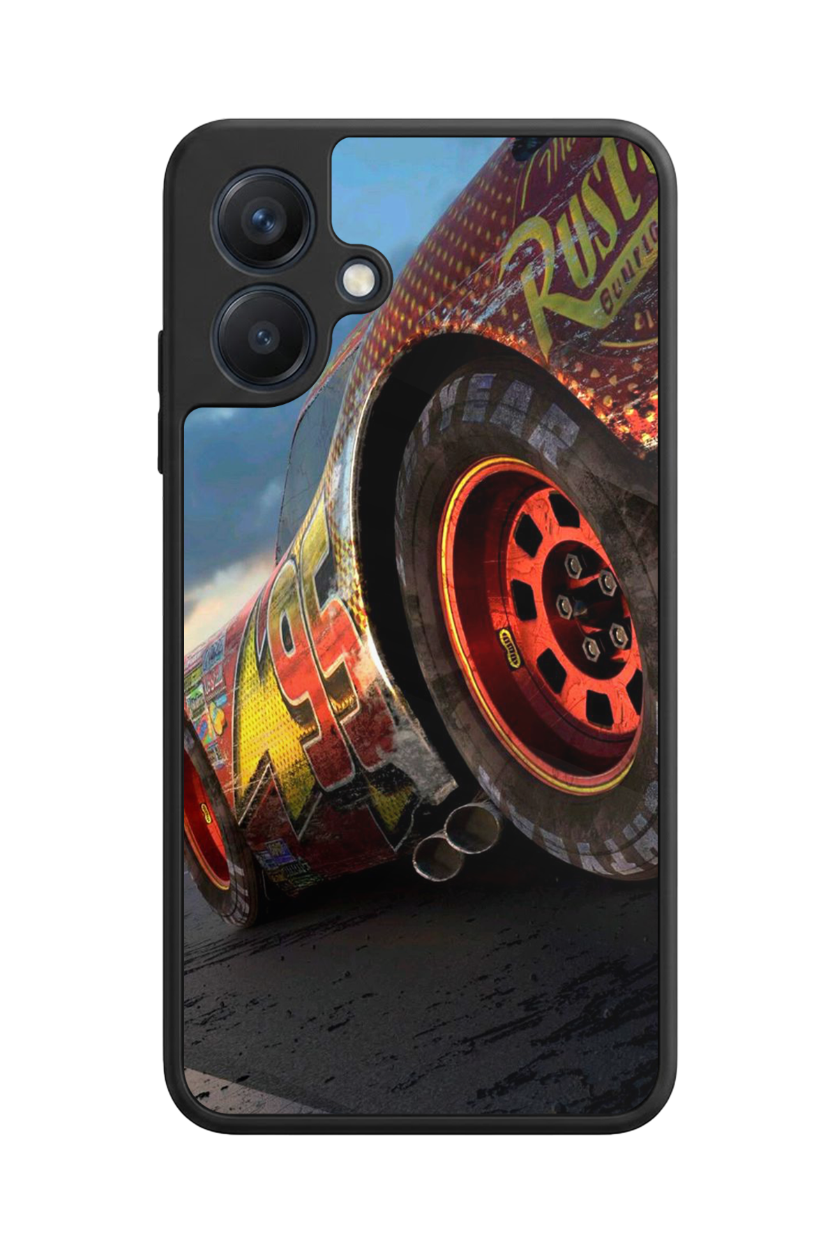 Samsung Galaxy A07 Uyumlu Şimsek McQueen Tasarımlı Glossy Premium Kılıf
