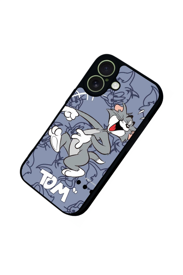 iPhone 17 Uyumlu Tom And Jerry Tasarımlı Glossy Premium Kılıf