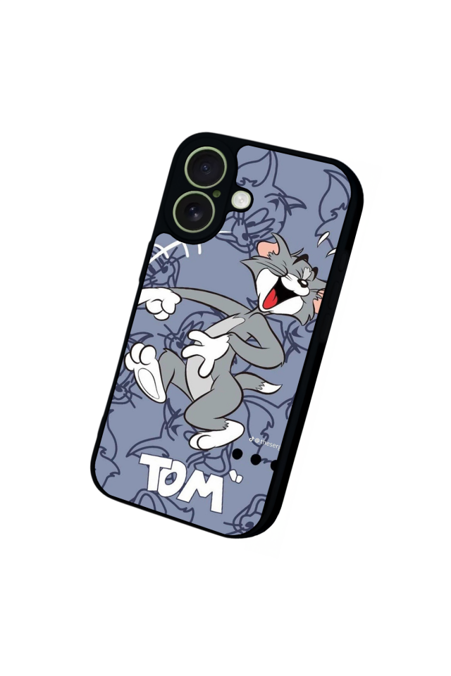 iPhone 17 Uyumlu Tom And Jerry Tasarımlı Glossy Premium Kılıf
