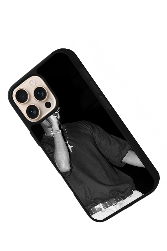 iPhone 14 Pro Max Uyumlu Tupac Tasarımlı Glossy Premium Kılıf