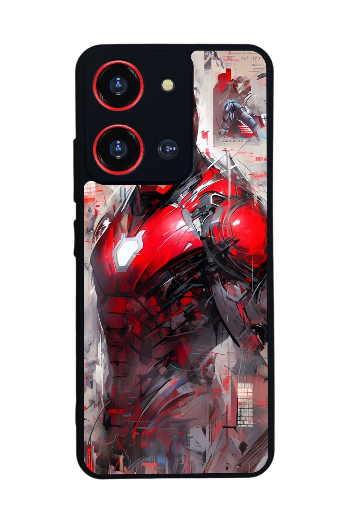 Reeder S19 Max Pro S 108MP Uyumlu Iron Man ( Demir Adam ) Tasarımlı Glossy Premium Kılıf