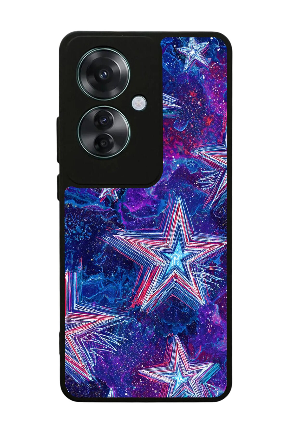 Oppo Reno 11F Uyumlu Retro Yildizlar Tasarımlı Glossy Premium Kılıf