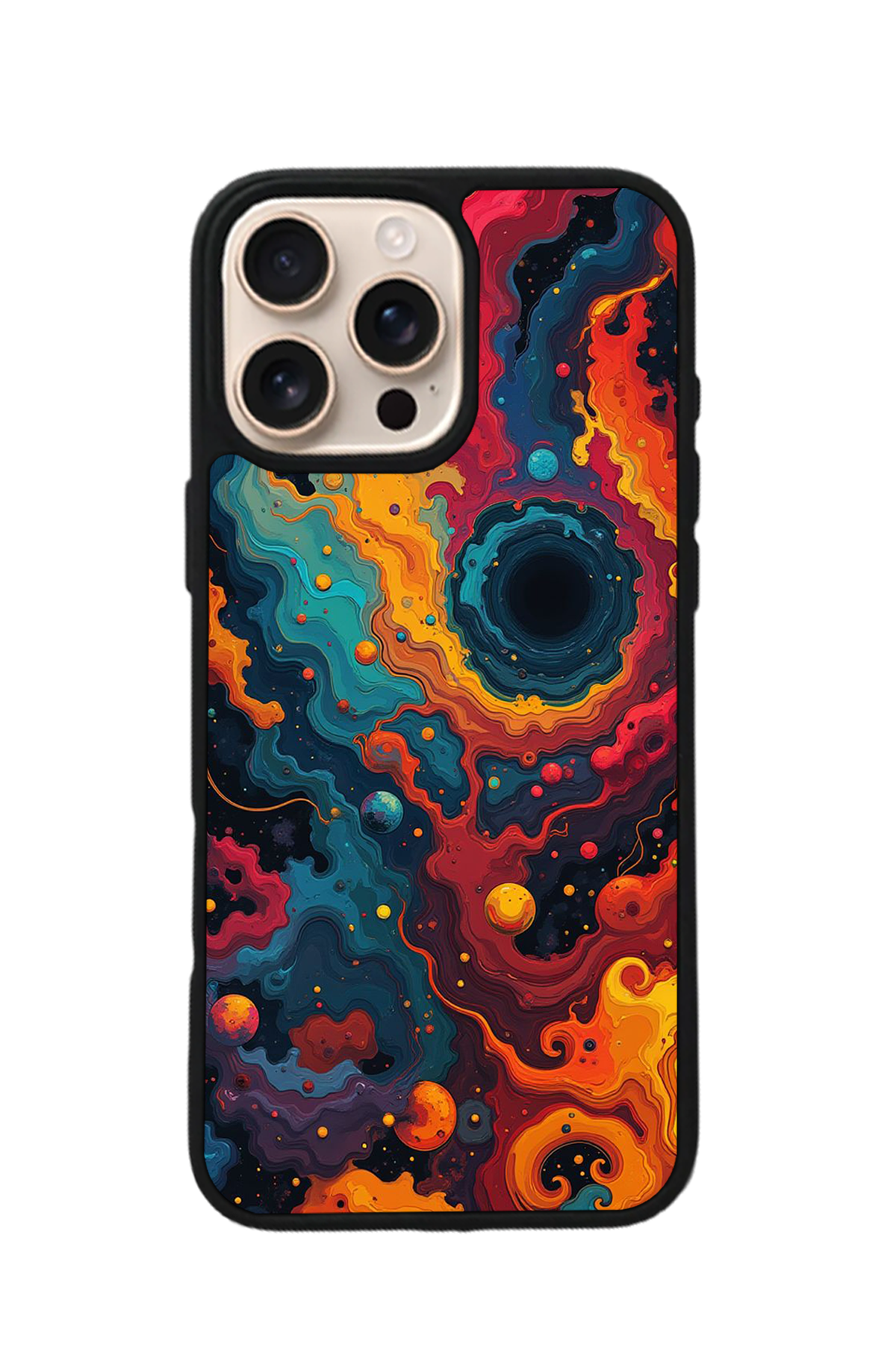 iPhone 14 Pro Uyumlu Abstract Tasarımlı Glossy Premium Kılıf