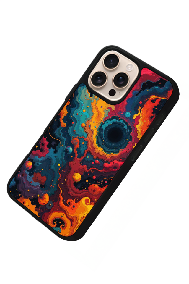 iPhone 14 Pro Uyumlu Abstract Tasarımlı Glossy Premium Kılıf
