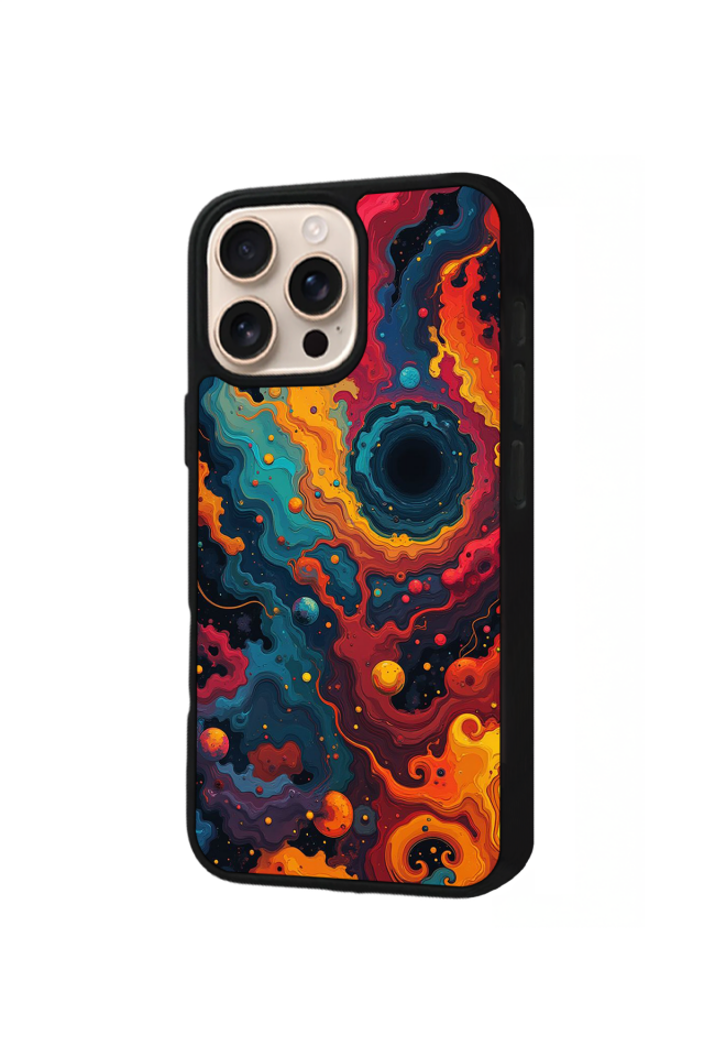 iPhone 14 Pro Uyumlu Abstract Tasarımlı Glossy Premium Kılıf