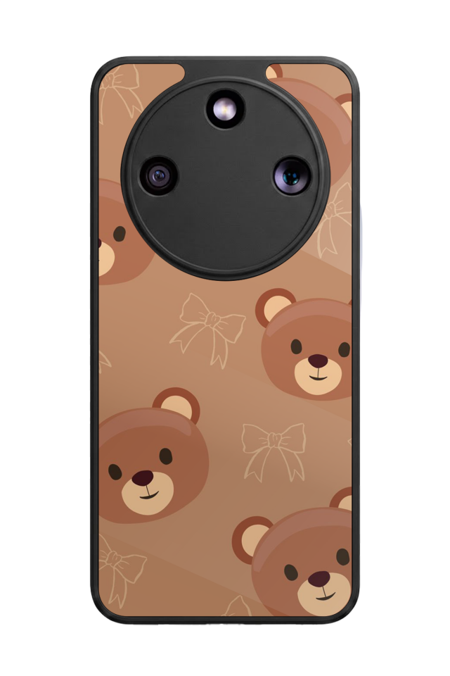 Honor Magic 8 Lite Uyumlu Ayı Tasarımlı Glossy Premium Kılıf