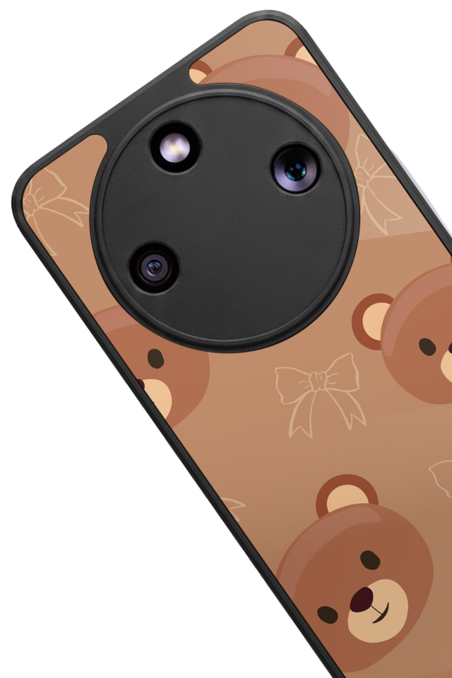 Honor Magic 8 Lite Uyumlu Ayı Tasarımlı Glossy Premium Kılıf