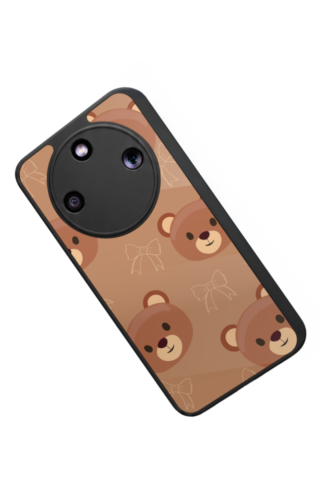 Honor Magic 8 Lite Uyumlu Ayı Tasarımlı Glossy Premium Kılıf