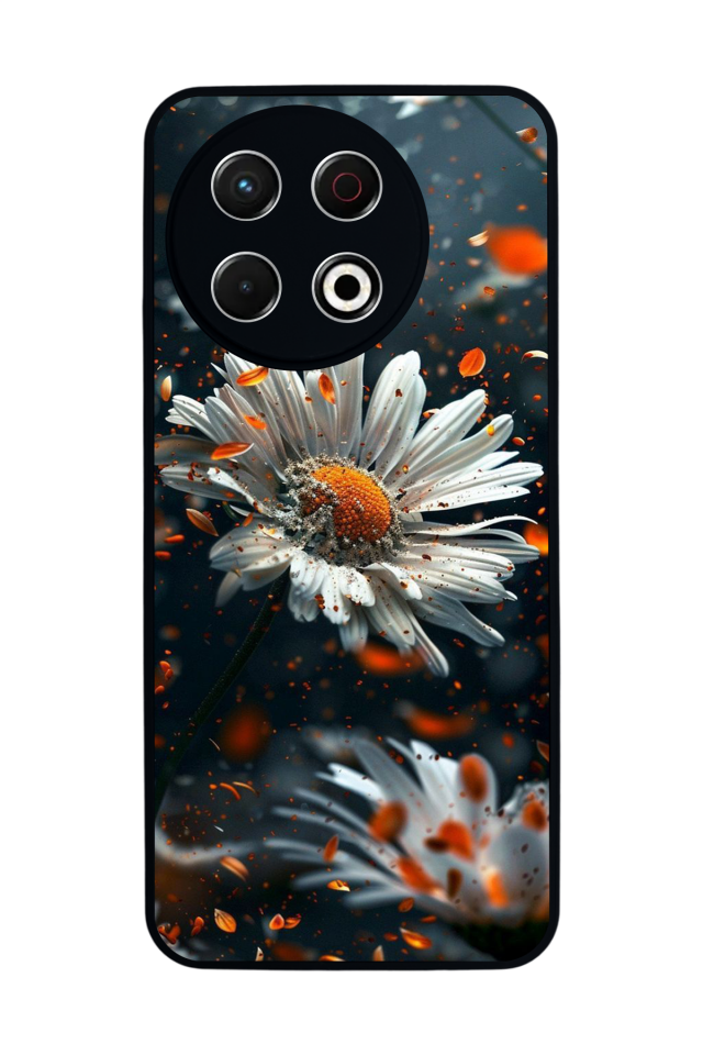 Tecno Spark 30 Pro Uyumlu Cicek Tasarımlı Glossy Premium Kılıf