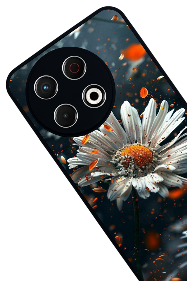 Tecno Spark 30 Pro Uyumlu Cicek Tasarımlı Glossy Premium Kılıf