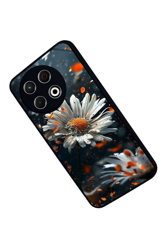 Tecno Spark 30 Pro Uyumlu Cicek Tasarımlı Glossy Premium Kılıf