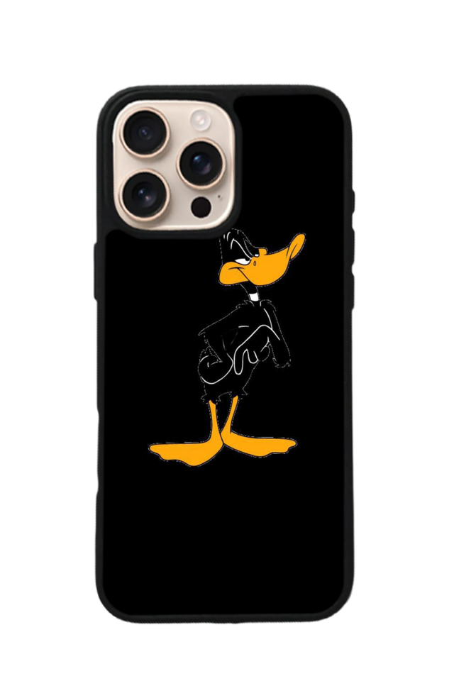 iPhone 16 Pro Max Uyumlu Daffy duck Tasarımlı Glossy Premium Kılıf
