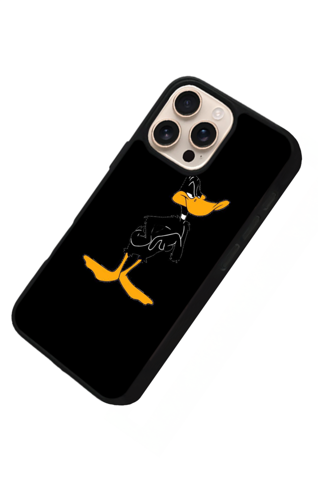 iPhone 16 Pro Max Uyumlu Daffy duck Tasarımlı Glossy Premium Kılıf
