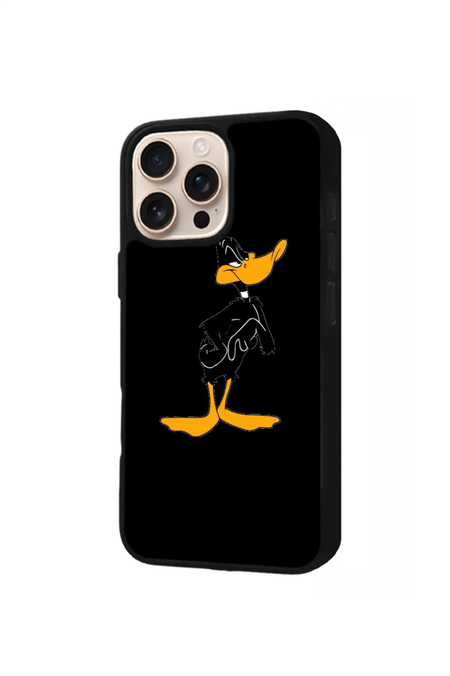 iPhone 16 Pro Max Uyumlu Daffy duck Tasarımlı Glossy Premium Kılıf