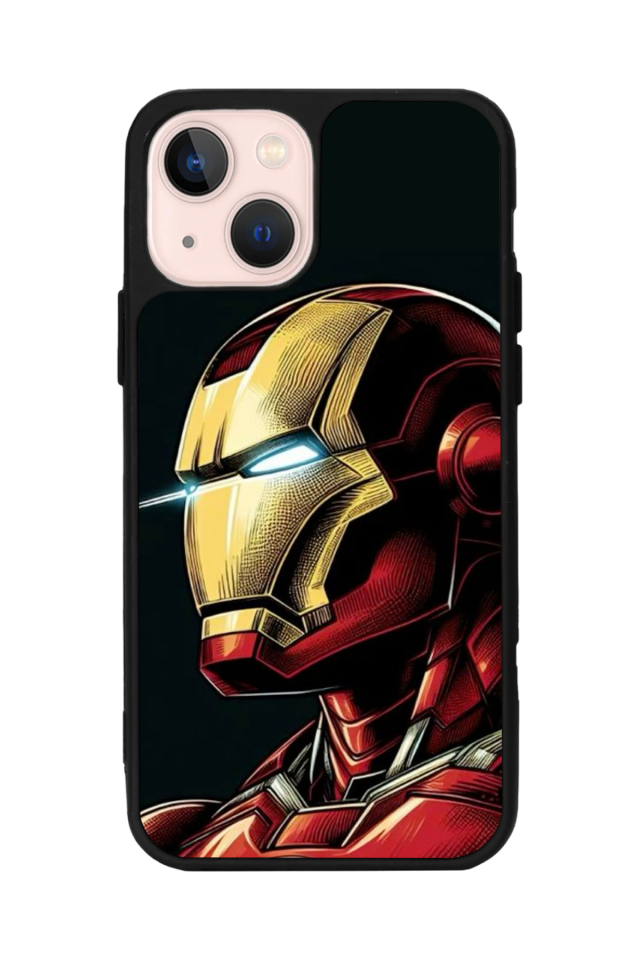 iPhone 15 Plus Uyumlu  Iron Man ( Demir Adam ) Tasarımlı Glossy Premium Kılıf
