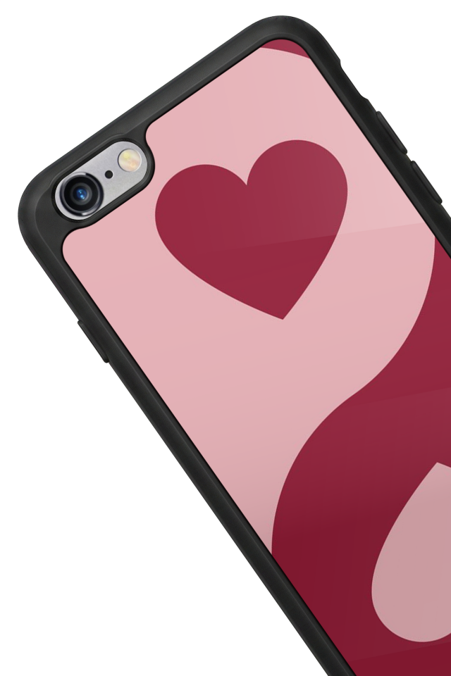 iPhone 6 Plus Uyumlu Kalp Love Tasarımlı Glossy Premium Kılıf