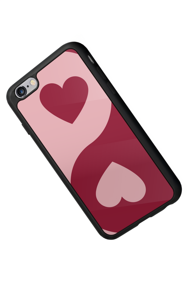 iPhone 6 Plus Uyumlu Kalp Love Tasarımlı Glossy Premium Kılıf