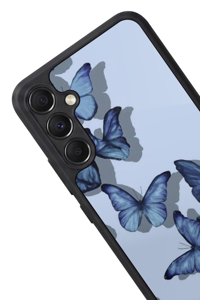 Samsung Galaxy M34 Uyumlu Kelebek Tasarımlı Glossy Premium Kılıf