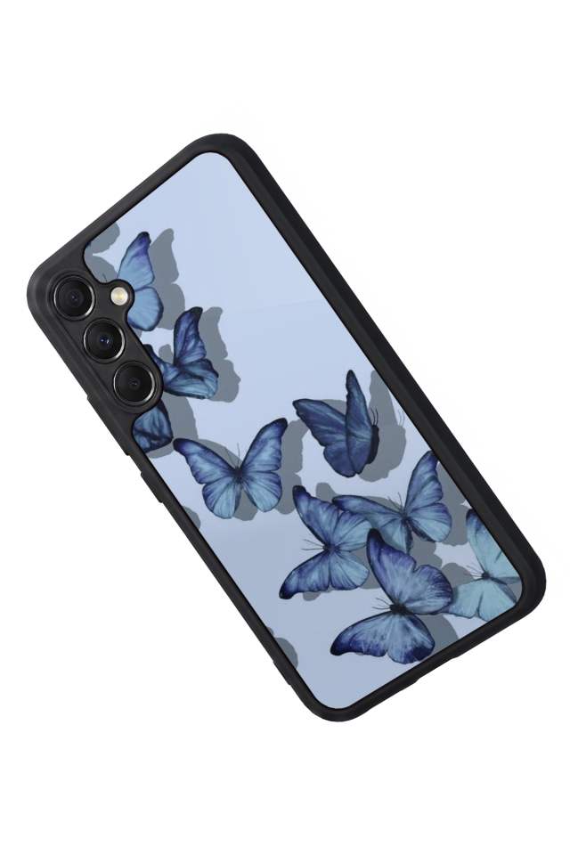 Samsung Galaxy M34 Uyumlu Kelebek Tasarımlı Glossy Premium Kılıf