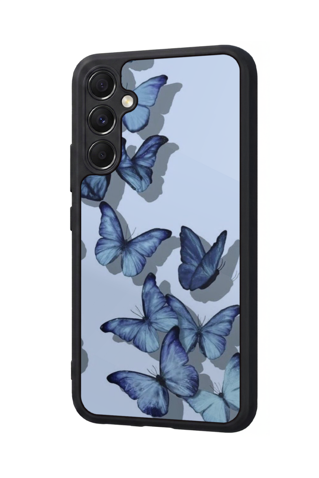 Samsung Galaxy M34 Uyumlu Kelebek Tasarımlı Glossy Premium Kılıf