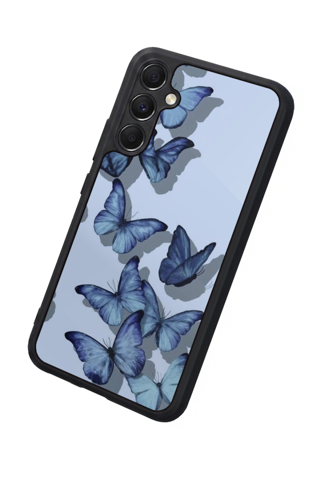 Samsung Galaxy M34 Uyumlu Kelebek Tasarımlı Glossy Premium Kılıf