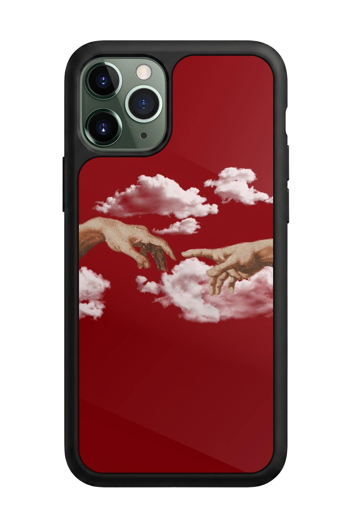 iPhone 11 Pro Uyumlu Kirmizi Tasarımlı Glossy Premium Kılıf