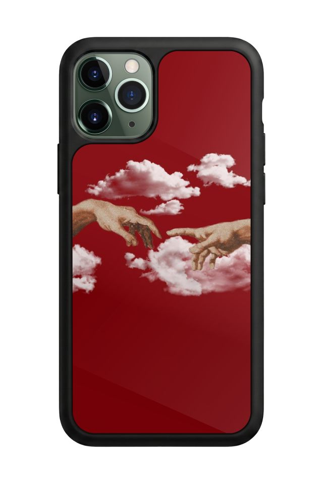 iPhone 11 Pro Uyumlu Kirmizi Tasarımlı Glossy Premium Kılıf