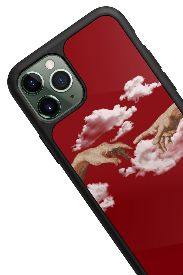 iPhone 11 Pro Uyumlu Kirmizi Tasarımlı Glossy Premium Kılıf