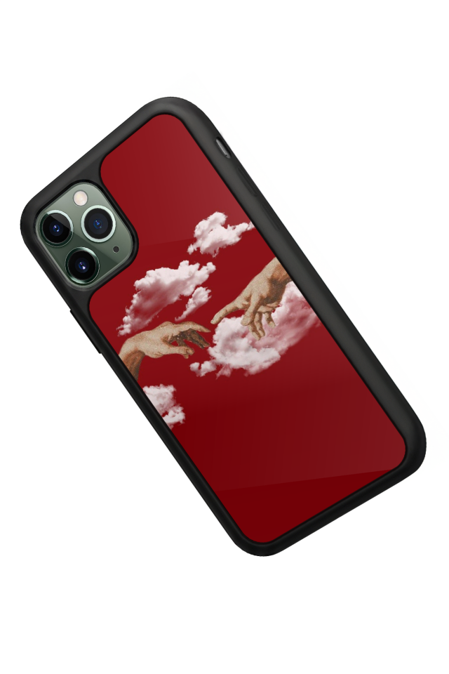 iPhone 11 Pro Uyumlu Kirmizi Tasarımlı Glossy Premium Kılıf
