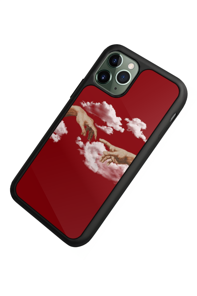 iPhone 11 Pro Uyumlu Kirmizi Tasarımlı Glossy Premium Kılıf